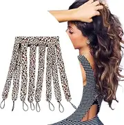 Heatless Hair Curler Overnight Heatless Curls Headband with Adjustable Straps No Heat Hair Curls Soft Stain Material for Women and Girls Rollers Hair Curlers to Sleep in Leopard Print