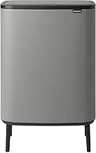 Brabantia BO Touch Bin Hi 2 x 30 Litre, Mineral Concrete Grey, Mineral Concrete Grey