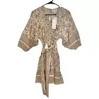 Cleobella Organic Cotton Magdalena Mini Dress in Autumn Block Print New Size S