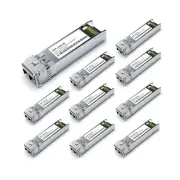 10Pack SFP+ 10GBase-LR SingleMode Module, 1310nm 10G LC SMF Fiber Optic Trans...