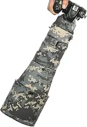CHASING BIRDS Camouflage Waterproof Lens Coat for Nikon AF-S 400mm F2.8 E FL ED VR Rainproof Lens Protective Cover (Digital Camouflage, with 1.7X TC (TC-17E II))