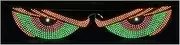 Demon Eye Light - Devil Eye Headlight | LED Dynamic Animated Headlight | Flexible Windshield Eyes | Nightmare Vision LED | Front Back Windshield Ambient Signal Lighting For Auto Vehicle