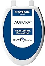 1887SLOW 000 Affinity Slow Close Removable Toilet Seat That Will Never Loosen, Providing The Perfect Fit, Elongated, Long Lasting Solid Plastic, White