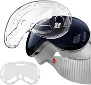 Case Cover for Apple Vision Pro Headset, Electro-weideworld Anti-dust Shockproof Soft TPU Shell VR Headset Protector Cover