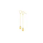 9ct Gold Teardrop Drop Trace Hook Earrings