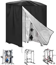 Power Cage Cover(Cover Only),Smith Machine Covers,83.5" H x 47" L x 67.7" W-Squat Rack Home Gym Accessories Outdoor and Indoor Universal Dust and Waterproof Four-Season Protective Cover