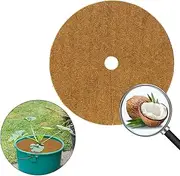 10 Fiber Mulch Ring - Mulch Plant Ring, Coco Coir Mulch Rings | Tree Protector Mat for Weeds Control, Natural Coconuts Fibers Tree Plant Covers for Garden Lawn, Prevent Against Frost Moisture