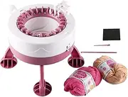 [Tiardey] 22 Needle Circular Knitting Machine Smart Loom Knitting Board Rotary Double Sided DIY Knitting Kit for Scarves Hats Socks Clothes and More