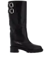 Jimmy Choo Brooklyn Leather Bikerinspired Boots