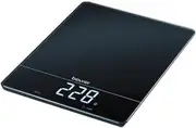 Beurer KS34 Kitchen Scale, for Precise Weighing up to 15 kg, with Tara Weighing Function and Magic LED Display, Black