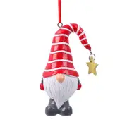Red Gnome Tree Ornament 10.5cm