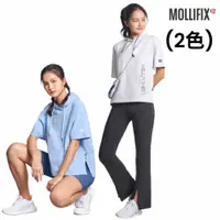 在飛比找蝦皮商城優惠-Mollifix 瑪莉菲絲 側開岔百搭短袖連帽T恤_2色(淺