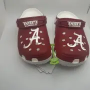 Crocs University of Alabama Classic Clogs for Men and Women Sz M9 W10