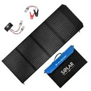 12V 300W Folding Solar Panel Blanket Solar Mat Kit Mono Flexible Battery USB