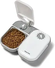 Closer Pets C200 2 Meal Automatic Pet Feeder for Cats and Small Dogs with Stainless Steel Bowl Inserts and Ice Pack