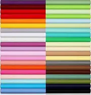 Macarrie 40 Piece Solid Color Fabric Bundles - 10 x 10 Inch Multi-Color Fabric Squares for Quilting, Patchwork, Sewing & Craft (Classic Color)