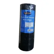 MTB Black PVC Coated Welded Wire Mesh Garden Economy Black 24"x50'-3"x2" 16GA