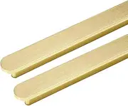 SYZOW Pack of 6 Furniture Handles, Black Handles for Kitchen Cabinets, Black Furniture Handles, Stainless Steel Drawer Handles, Black Handles, Kitchen Black Furniture Handles (Gold, 128 mm)