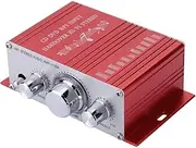 Power Home HiFi Stereo Amplifier, Mini Hi-Fi Class D Integrated Amp for Home Speakers, Subwoofer Speaker, MP3, Car, Marine Boat etc.(Red)