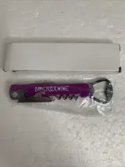 Barefoot Wine Key Corkscrew Knife Waiter Purple Bottle Opener