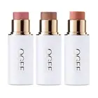 Certified Organic Bronzer, Blush, and Highlighter Sticks - Sheer Finish Trio