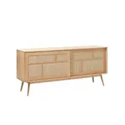 BARRALI 180cm Sideboard Buffet Modern Furniture - Natural & Rattan