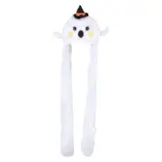 RI One Light-Up Ghost Plush Hoodie Scarf Hat 35"