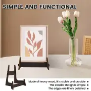 Plate Holder Display Stands Smooth Frame Holder Stand Reliable Wood Plate weOjy