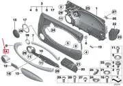 MINI COOPER R56 Right Upper Speaker Grille Cover 7316230 51417316230 NEW GENUINE