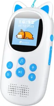 32GB MP3 Player with Bluetooth 5.0, 750Mah Kids Music Player with Speaker, Port