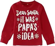 [Generic] Girls and Top Girls Christmas Long Sleeve Letter Prints Pullover Kids Sweatshirt Tops Clothes Undershirt Girl