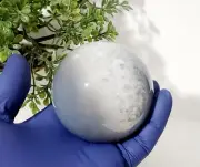 Banded Agate Quartz Polished sphere 366g