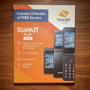 Boost Mobile Summit Flip 2.8" 5MP Prepaid Phone 12 Months of Service NEW