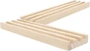 MOLUCKFU Domino Mechanisms Mahjong Display Stand 2pcs Wooden Domino Rack Holder Tray Desk Game Accessory