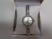 Charter Club Crystal Accent Stainless Steel Bracelet Wristwatch New Womens Watch