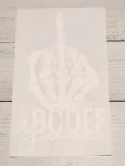 ABCDEF You Skeleton Ready to Press Heat Transfer Screen Print DTF Transfer