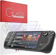 Shesyuki 3 Pack Screen Protector Compatible with Steam Deck/Steam Deck OLED, Anti-Blue Lighting, Tempered Glass Screen Protector, Easy Installation, Anti-Scratch, Touch Sensitive