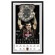 Queensland Maroons State Of Origin - Origins Of Greatness Signed Cam Smith Pr...