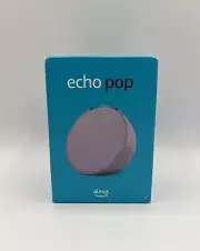 Amazon Echo Pop Smart Speaker 2023 Alexa Wifi Full Sound Compact size Lavender