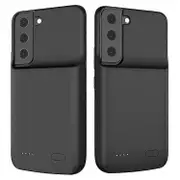 ZHX-208 4700mah Rechargeable Battery Cover Phone Charging Case with Soft TPU Edge Compatible For Samsung Galaxy S22 5G MultiColor