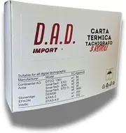 Thermal Tachigraphy Paper - Box of 3 Rolls - Digital Tachograph Compatible