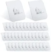60Pcs Adhesive Support Shelf Bracket Wardrobe Partition Layer Hook Shelf Bracket