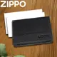 ZIPPO 黑色牛皮雙折名片夾