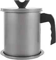 Generic Anti-Spill Oil Pot Oil Storage Can Container Grease Modern Oil Can Cooking Oil Strainer 304 Stainless Steel Grey