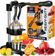 Cast Iron Citrus Juicer | Extra-Large Commercial Grade Manual Hand Press | Heavy