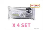 PADICO HEARTY SOFT WHITE AIR DRYING MODELING PAPER CRAFT CLAY 180g X 4 SET