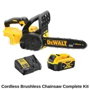 DeWALT 18V Chainsaw 4.0Ah 12" Compact Cordless Brushless Battery & Charger Kit