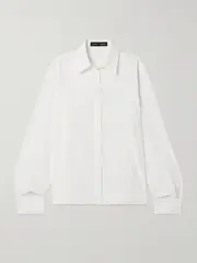 [Proenza Schouler] Proenza Schouler - Demi Crepe De Chine Shirt - White - US10 US 10 White