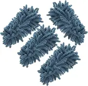 ERINGOGO 4pcs Chenille Duster Cars Car Interior Duster Teacher Classroom Must Haves Dry Erasers California Duster White Board Dry Eraser Car Wash Sponge Dry Board Eraser Car Wash Pad Navy