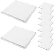 Vaguelly 10pcs Cake Base Boards Square Dessert Display Platters for Parties Birthdays Events Sturdy Mousse Cake Serving Plates